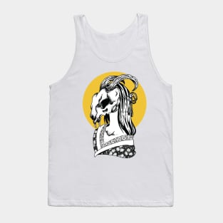 Japanese Girl Bone Mask Tank Top